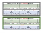 جدول زمان بندی انتخاب واحد ترم 972 2