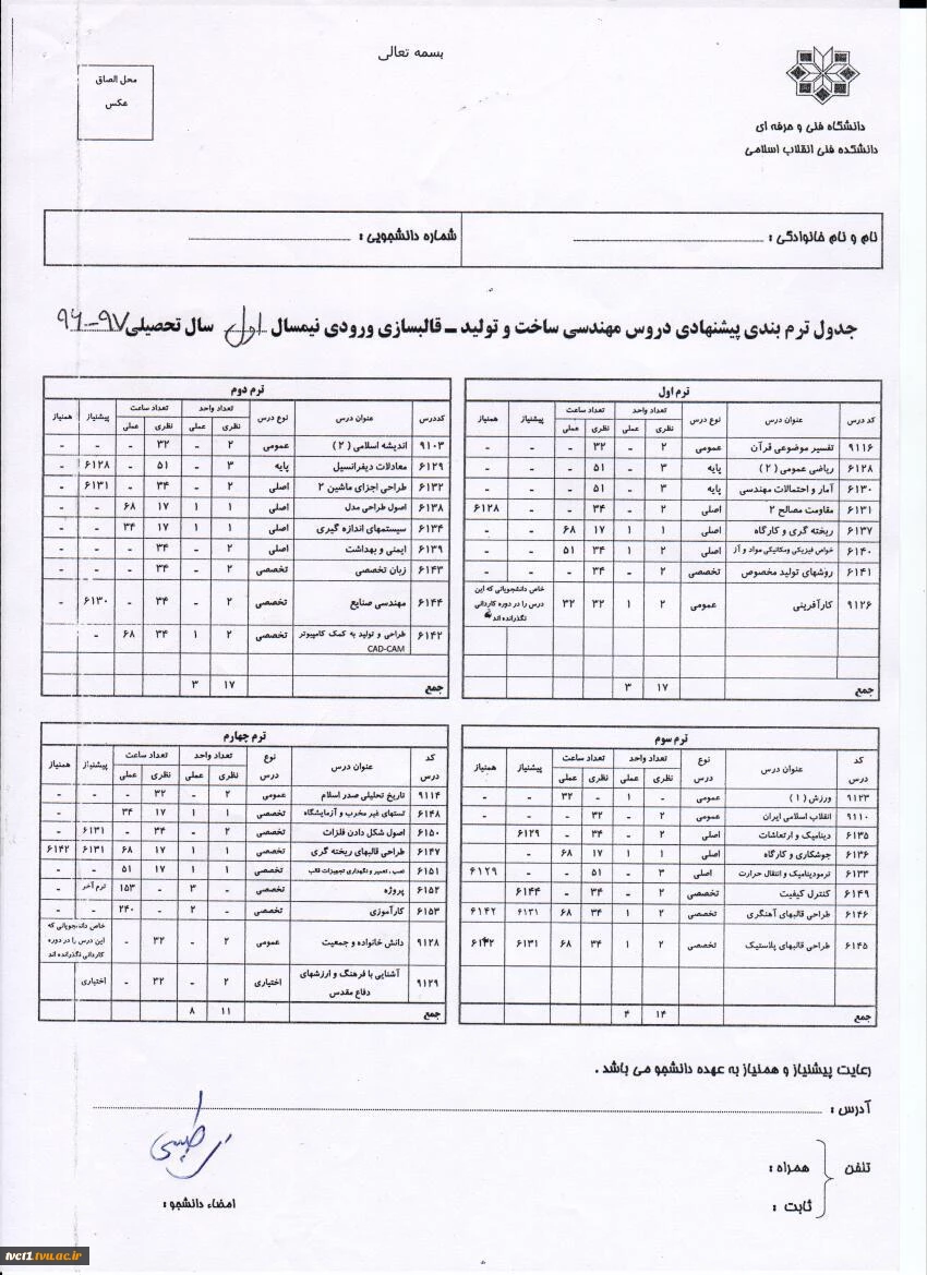 کارشناسی قالبسازی 2