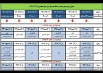 اصلاحیه جدول زمانبندی «حذف و اضافه» نیمسال دوم سال تحصیلی 1402-1401 به تفکیک گروههای آموزشی مختلف 2