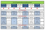 جدول زمان بندی انتخاب واحد و حذف و اضافه نیم سال اول تحصیلی ( 1403-1402 ) بر اساس ورودی 4